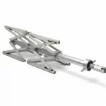 Mechanische Innenmesslehre mit Scherengitternmechanismus aus Edelstahl zur präzisen Ermittlung von Rohrinnendurchmessern als Freisteller.